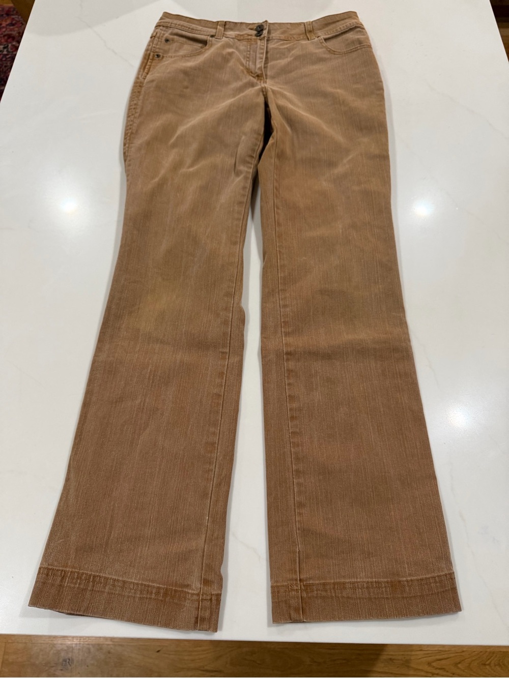 Women's Corduroy Flare Jeans in Light Brown